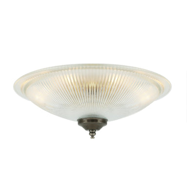 Nicosa Shallow Holophane Ceiling Light - Ceiling Lights from RETROLIGHT. Made by Mullan Lighting.
