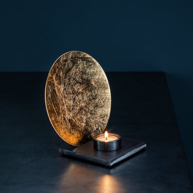 Luna Table Candle Holder - Gold | Nicholas Engert Interiors
