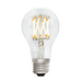 Clear LED light bulb on a white background