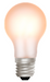 Light bulb on a white background