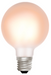 Glowing light bulb on a white background