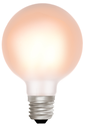 Glowing light bulb on a white background