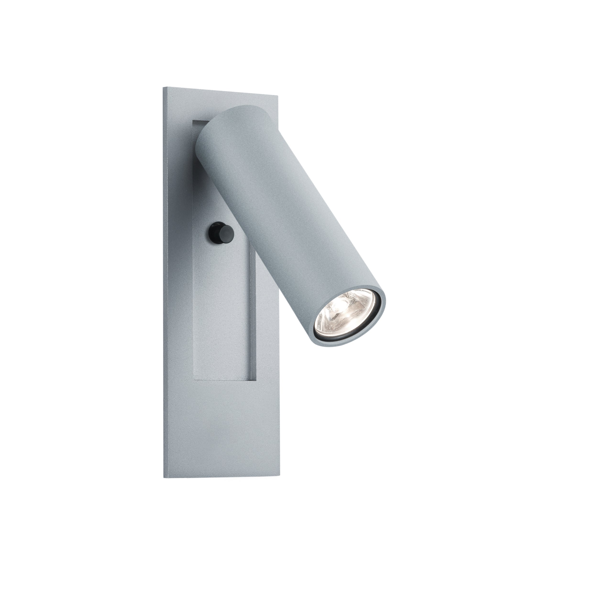 Wall Mounted Round Adjustable Reading Light-Silver