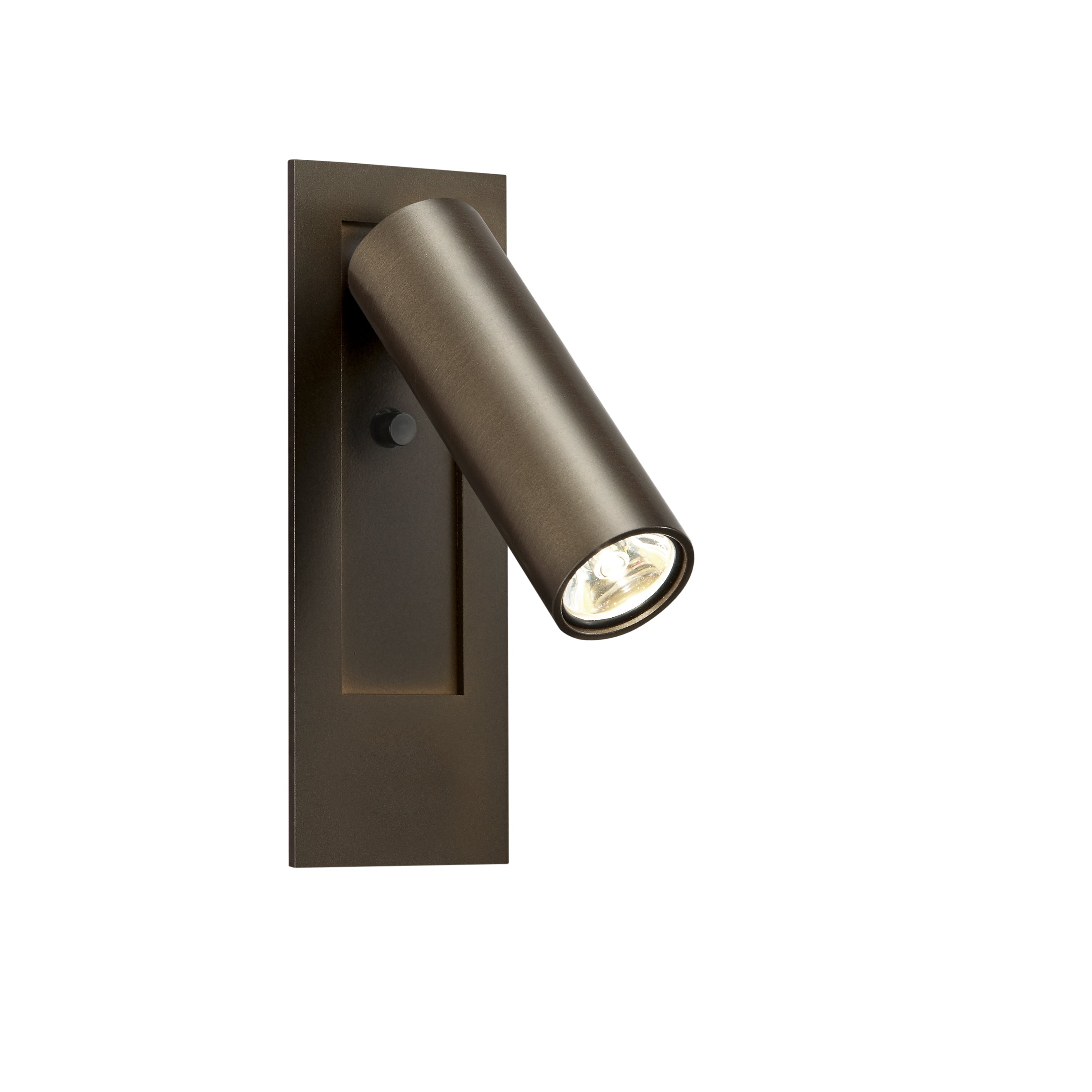 Wall Mounted Round Adjustable Reading Light-Dark Bronze*