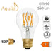 Aquila LED light bulb with E27 base on a white background