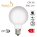 Aquila LED light bulb with specifications on a white background