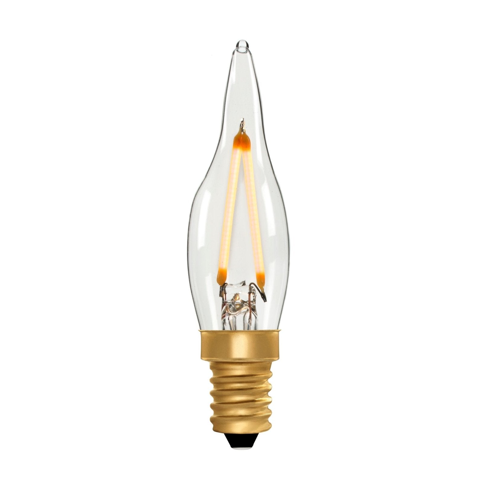 French Candle C22 Clear 1.5W E14 2200K - LED Lamp from RETROLIGHT. Made by Zico Lighting.