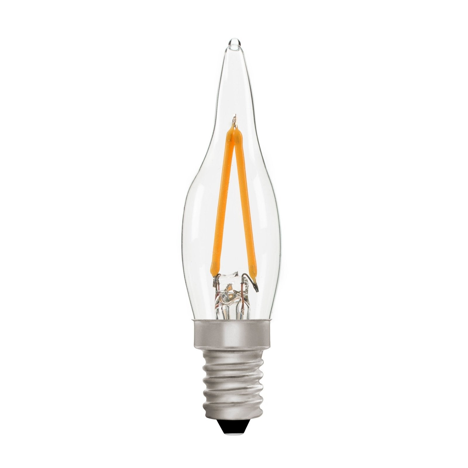 French Candle C22 Clear 2W E14 2700K - LED Lamp from RETROLIGHT. Made by Zico Lighting.