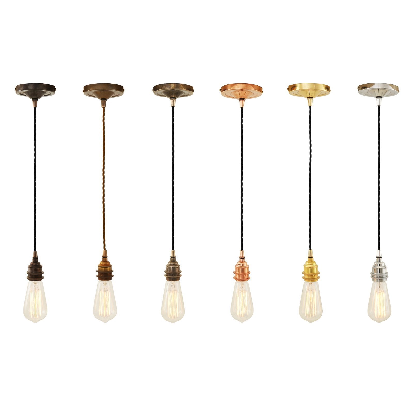 Lome Vintage Braided Pendant Light - Pendant Lights from RETROLIGHT. Made by Mullan Lighting.