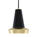 Malabo Polished Brass & Matte Black Pendant - Pendant Lights from RETROLIGHT. Made by Mullan Lighting.