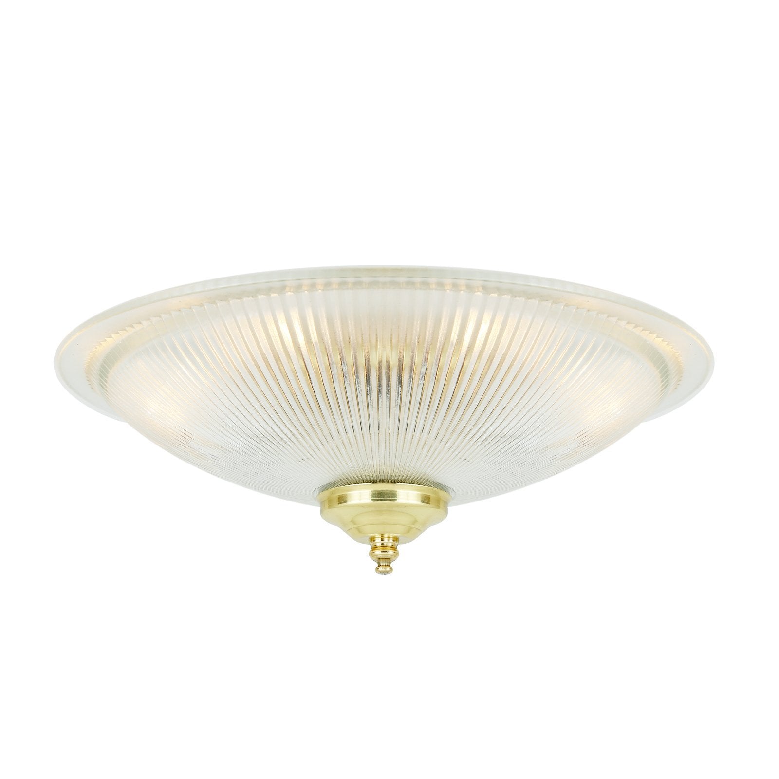 Nicosa Shallow Holophane Ceiling Light - Ceiling Lights from RETROLIGHT. Made by Mullan Lighting.