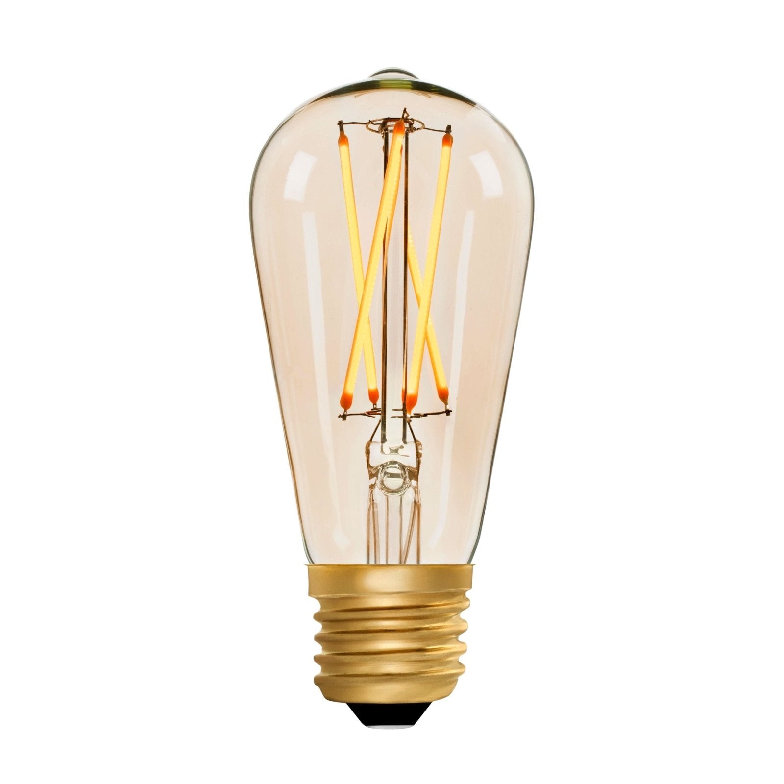 Squirrel Cage ST64 Amber 4W E27 2200K - LED Lamp from RETROLIGHT. Made by Zico Lighting.