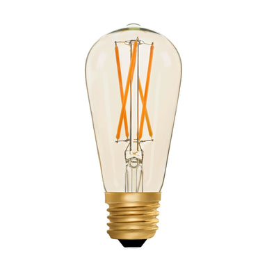 Squirrel Cage ST64 Amber 4W E27 2200K - LED Lamp from RETROLIGHT. Made by Zico Lighting.