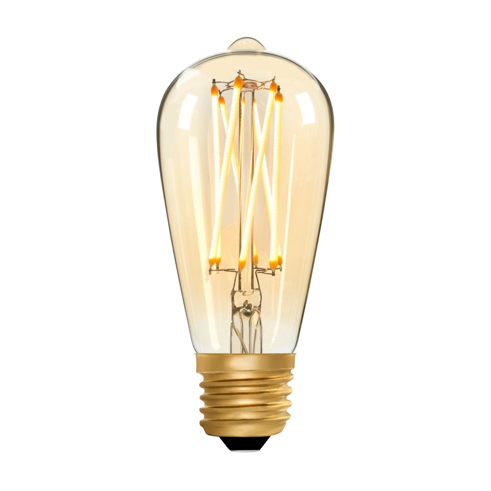 Squirrel Cage ST64 Amber 6W E27 2200K - LED Lamp from RETROLIGHT. Made by Zico Lighting.